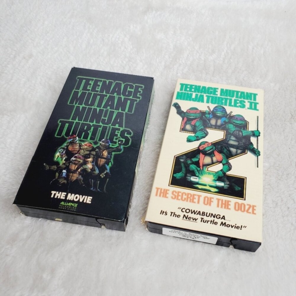 Teenage Mutant Ninja Turtles Movie Secret Of The Ooze 90s VHS Set X2 - Picture 2 of 6